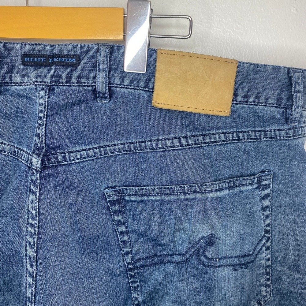 Paul & Shark Yachting Men's Washed Blue Denim Compact Stretch Jeans  size 38x32 - Picture 6 of 8
